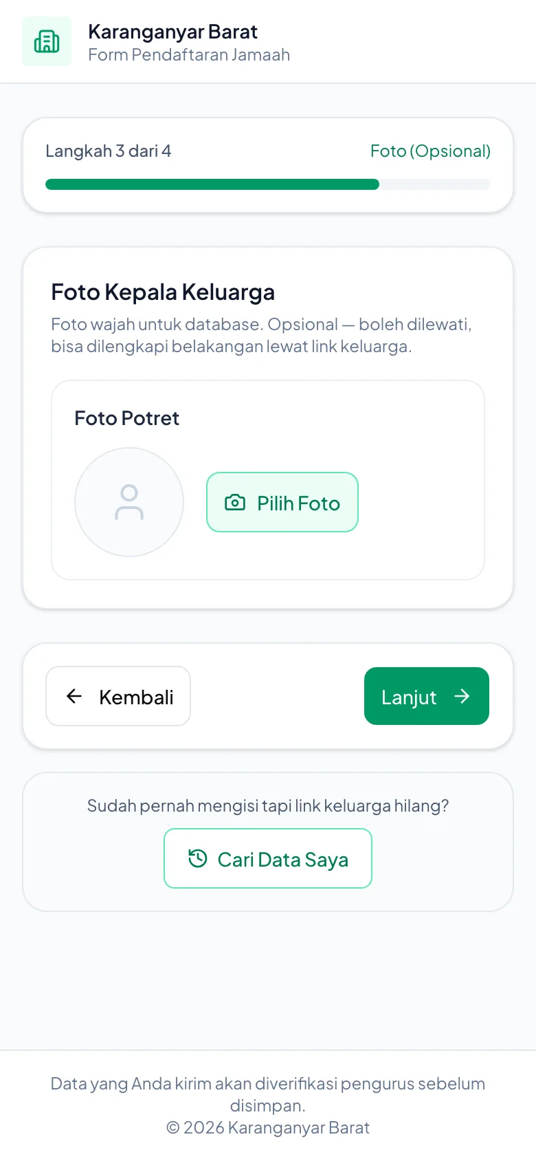 Bertanda Opsional, boleh dilewati dan dilengkapi nanti.