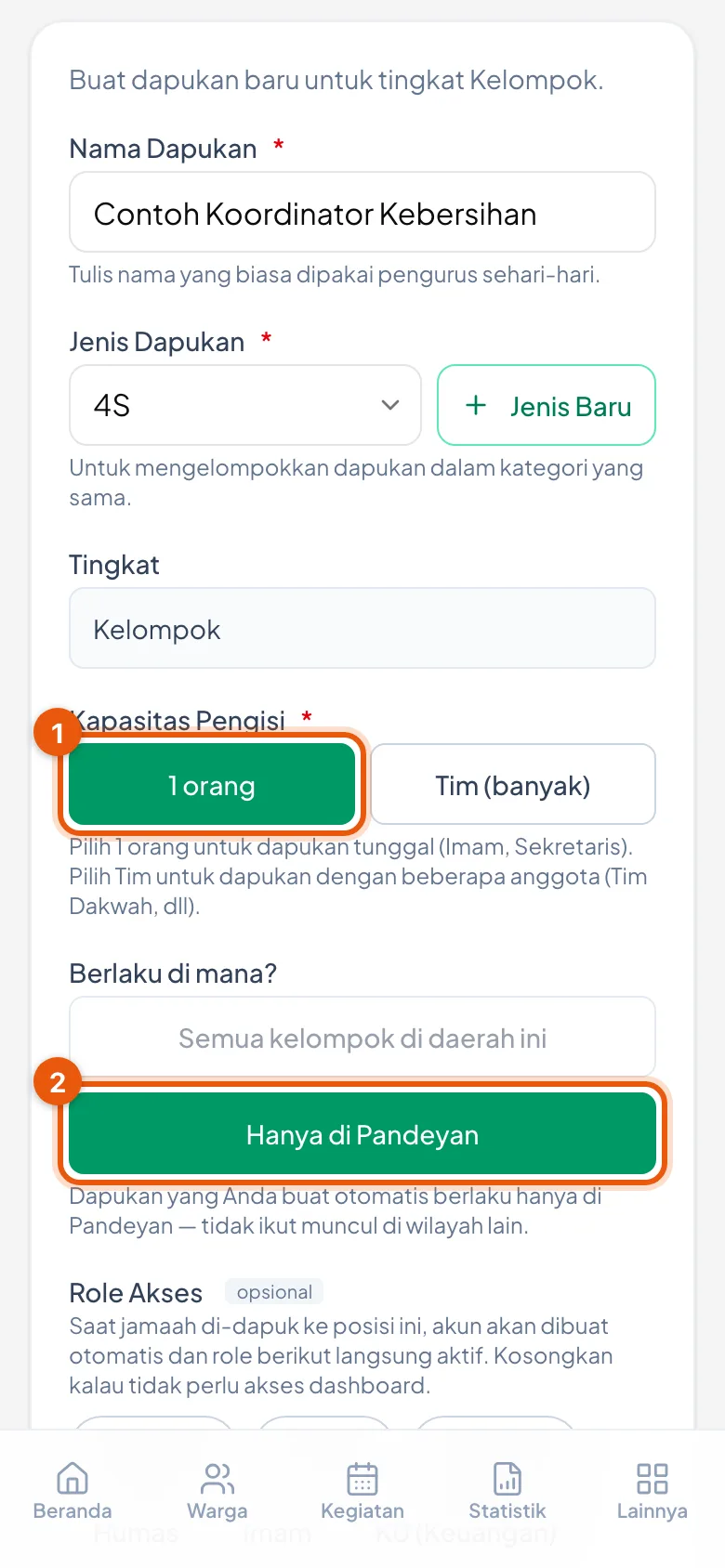 Nomor 1 kuota, nomor 2 cakupan wilayah dapukan.