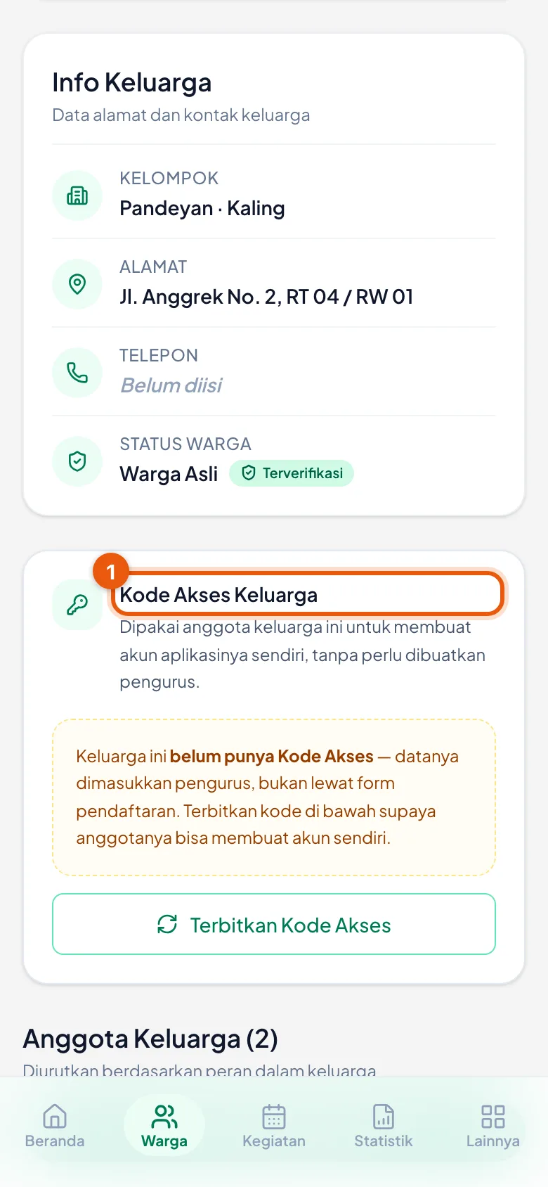Layarnya menyebutkan alasannya, bukan sekadar kolom kosong.