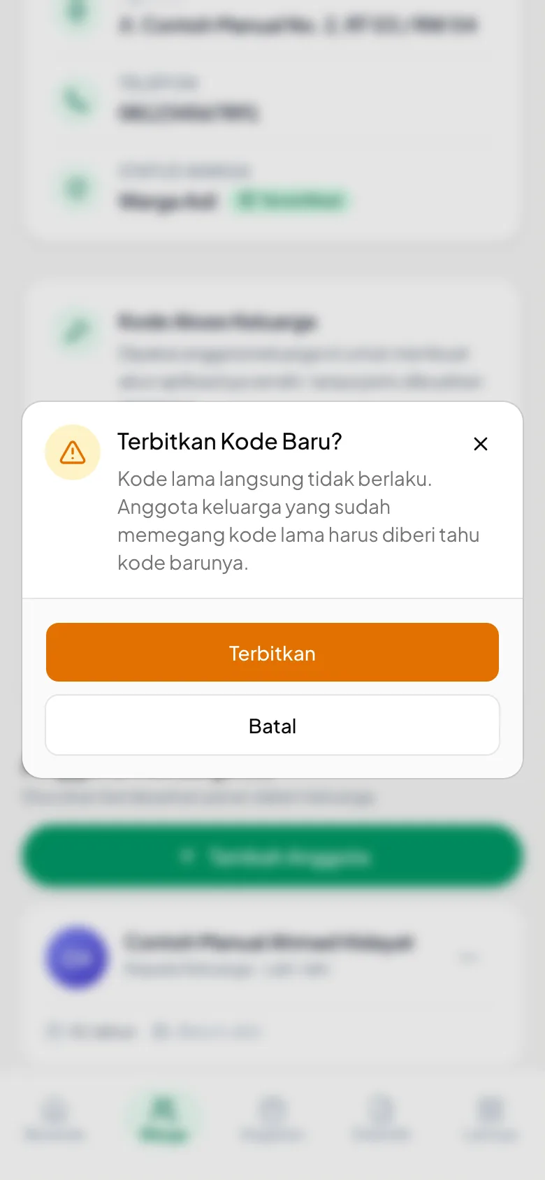 Langkah ini sengaja diberi penahan — akibatnya tidak bisa dibatalkan.