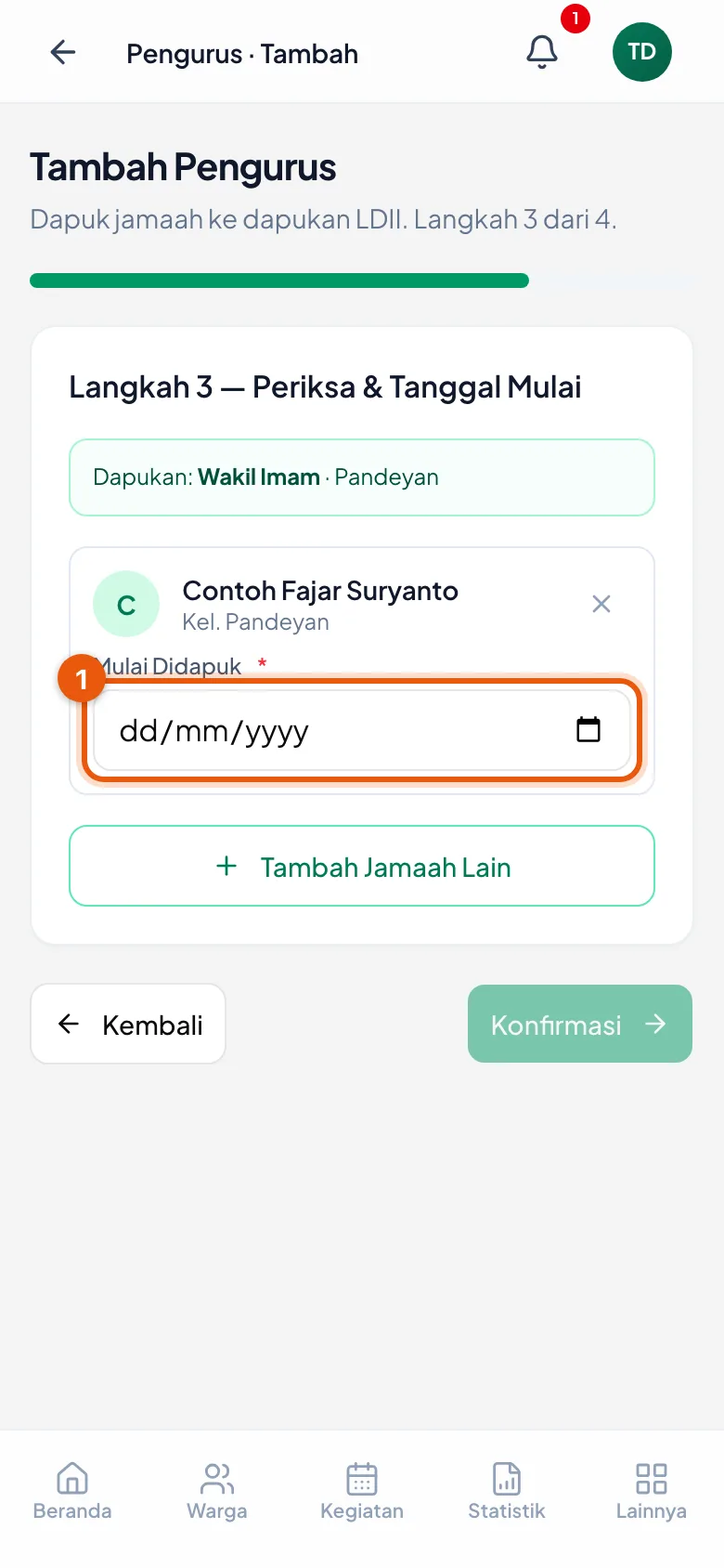 Tanpa tanggal mulai, langkah ini tidak bisa dilewati.